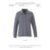 PALO Long Sleeve 100% Cotton Pique Polo - Women's Standard | Steel Grey | XS | No Imprint | not available | not available