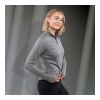 Women's TAZA Knit Quarter Zip Heather Dark Charcoal | XL