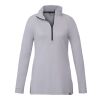 Women's ASGARD Eco Knit Half Zip Standard | Silver Heather | XL | No Imprint | not available | not available