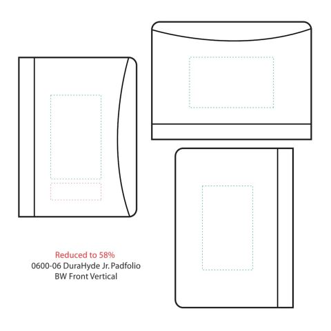 DuraHyde Jr. Zippered Padfolio Black | No Imprint | not available | not available