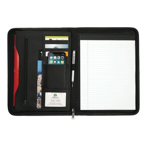 DuraHyde Zippered Padfolio Black | No Imprint | not available | not available