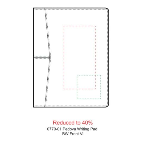 Pedova™ Writing Pad Black | No Imprint | not available | not available