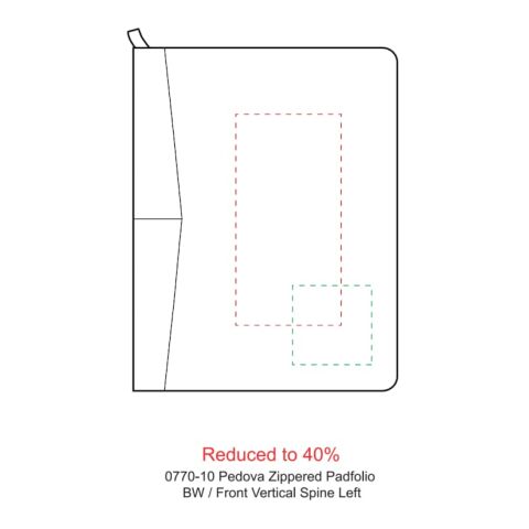 Pedova™ Zippered Padfolio Black | No Imprint | not available | not available