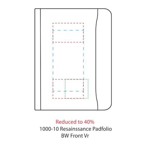 Renaissance Zippered Padfolio Black | No Imprint | not available | not available