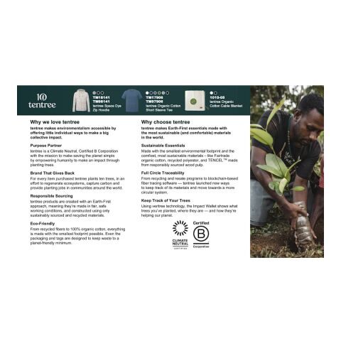 tentree Organic Cotton Cable Blanket Black | No Imprint | not available | not available