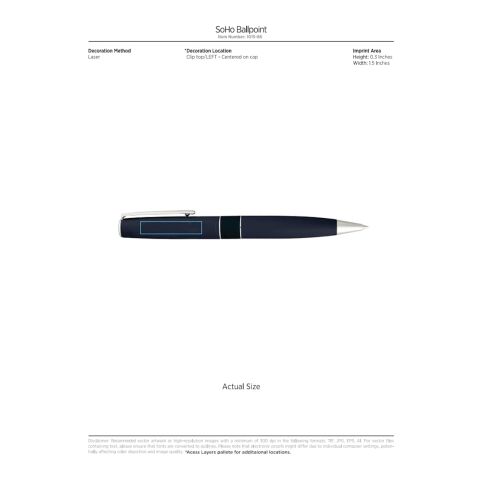SoHo Ballpoint Standard | Navy | No Imprint | not available | not available