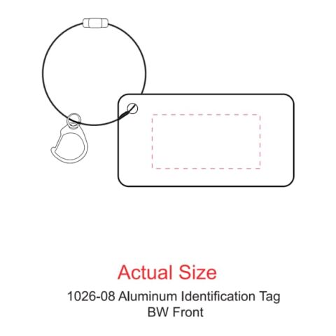 Aluminum Identification Tag Standard | Black | No Imprint | not available | not available