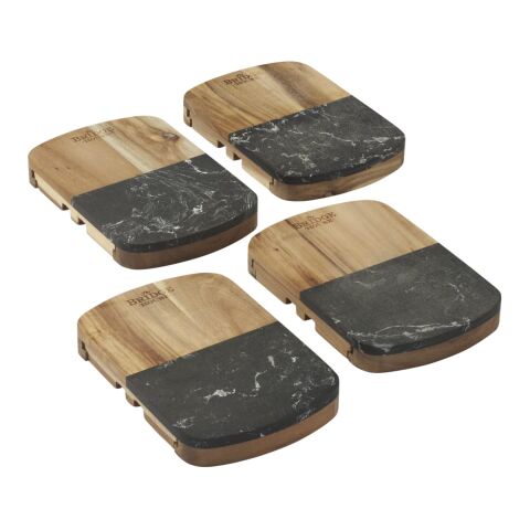 Black Marble Cheese Board Set with Knives Standard | Natural | No Imprint | not available | not available