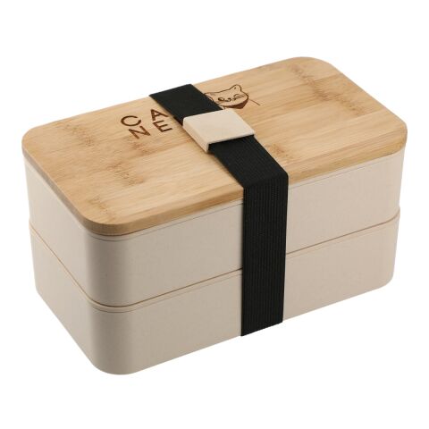 Stackable Bamboo Fiber Bento Box Standard | Light Yellow | No Imprint | not available | not available