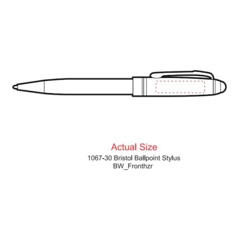 Bristol Ballpoint Stylus Standard | Silver | No Imprint | not available | not available