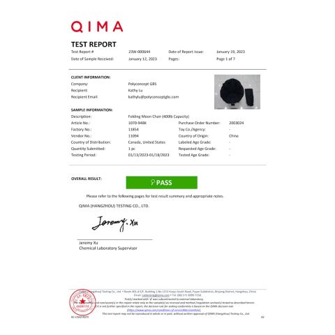 Folding Moon Chair (400lb Capacity) Black | No Imprint | not available | not available