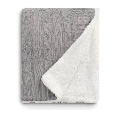 Field &amp; Co.® Cable Knit Sherpa Blanket Gray | No Imprint | not available | not available