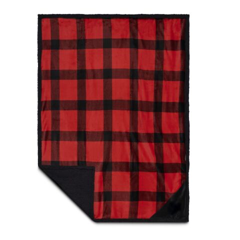 Field &amp; Co.® Buffalo Plaid Sherpa Blanket Red-Black | No Imprint | not available | not available