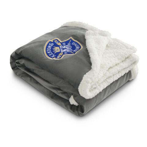 Field &amp; Co. 100% Recycled PET Sherpa Blanket Gray