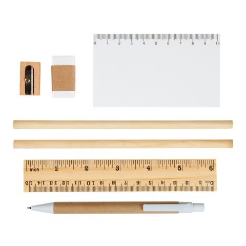 Eco-Inspired Tri-Fold Stationary Gift Set Beige | No Imprint | not available | not available