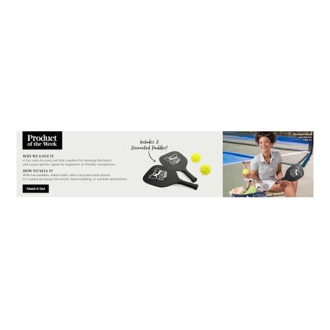 Pickleball Paddle and Ball Set Black | No Imprint | not available | not available