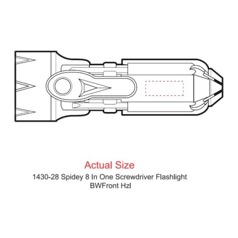 Spidey 8-In-1 Screwdriver Flashlight Black | No Imprint | not available | not available