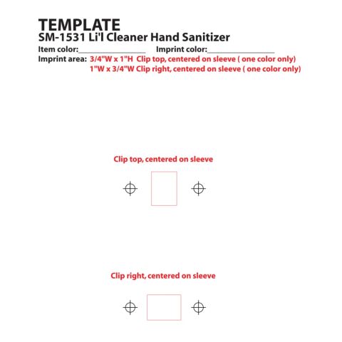 0.5oz Li'l Cleaner Hand Sanitizer Blue