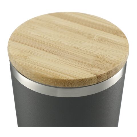 Brees Copper Vac Tumbler w/ FSC Bamboo lid 14oz Standard | Gray | No Imprint | not available | not available