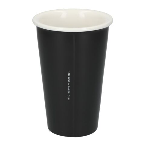 Dimple Double Wall Ceramic Cup 10oz Black | No Imprint | not available | not available