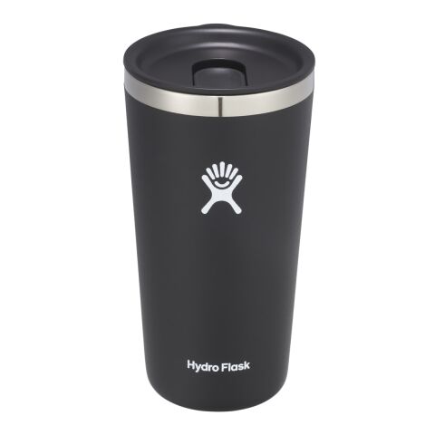 Hydro Flask® All Around™ Tumbler 20oz Standard | Black | Laser Engraving | Centered on tumbler opposite Hydro Flask, - Center of art 3.05&quot; up from bottom | 1.75 Inches × 4.00 Inches