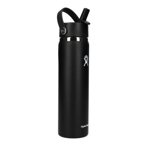 Hydro Flask® Wide Mouth w/ Flex Straw Cap 24oz Onyx