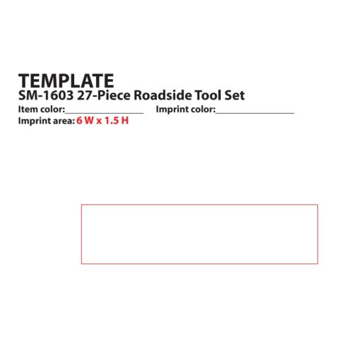 27-Piece Roadside Tool Set Gray | No Imprint | not available | not available