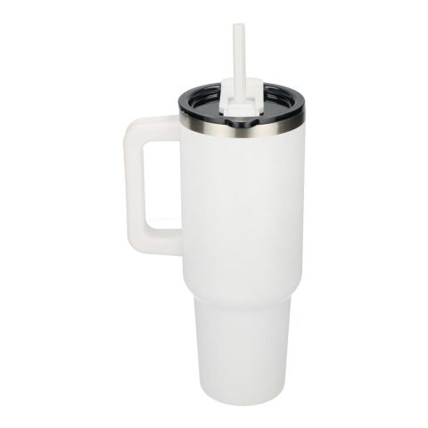 Pinnacle Recycled Travel Tumbler with Straw 40oz Standard | White | No Imprint | not available | not available