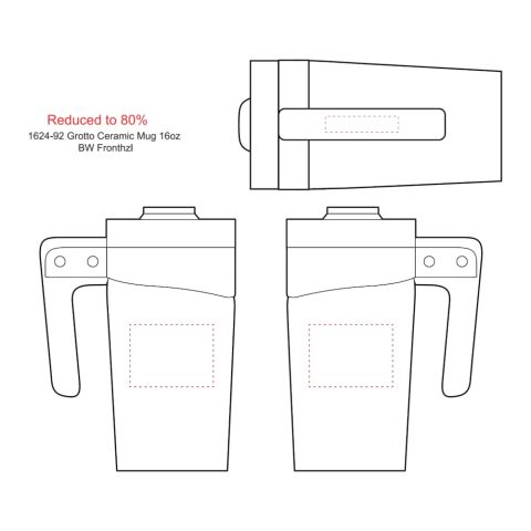 Grotto Ceramic Mug 16oz Standard | White | No Imprint | not available | not available