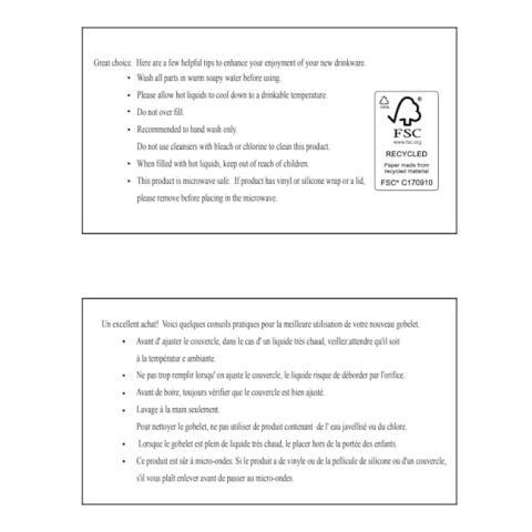 Hearth Ceramic Mug with Wood Lid/Coaster 15oz Black-Blue Trim | No Imprint