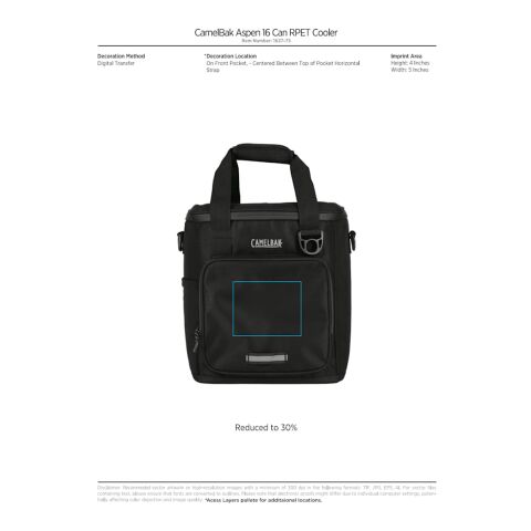 CamelBak Aspen 16 Can RPET Cooler Black | No Imprint | not available | not available