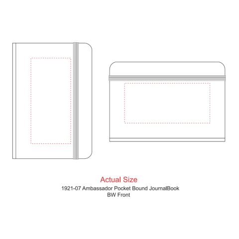 3.5" x 5" Ambassador Pocket Bound JournalBook® Black | No Imprint | not available | not available