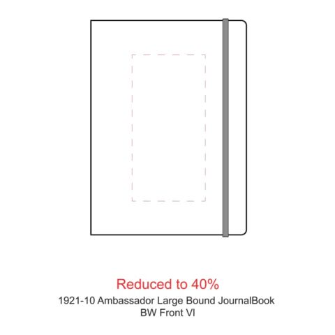 8.5&quot; x 11.5&quot; Ambassador Large Bound JournalBook® Black | No Imprint | not available | not available