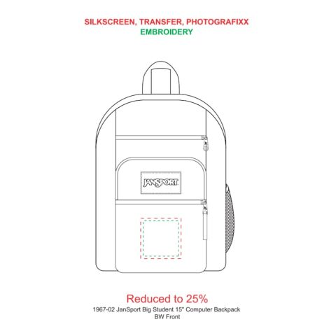 JanSport Big Student 15" Computer Backpack Black | No Imprint | not available | not available