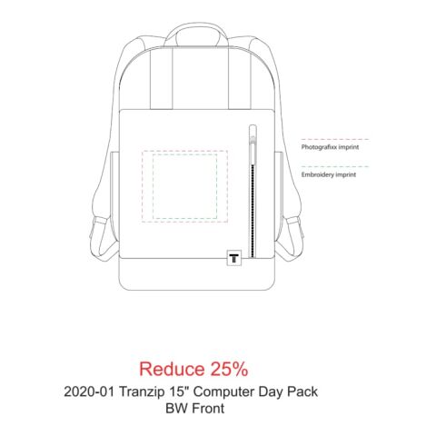 Tranzip 15&quot; Computer Day Pack Black | No Imprint | not available | not available