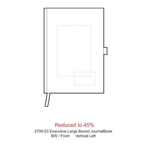 7" x 10" Executive Large Bound JournalBook® Black | No Imprint | not available | not available