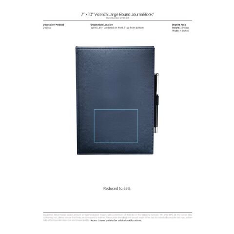 7&quot; x 10&quot; Vicenza Large Bound JournalBook® Black | No Imprint | not available | not available