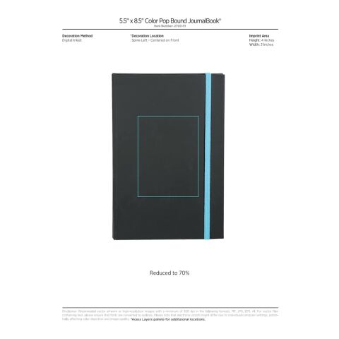 5.5" x 8.5" Color Pop Bound JournalBook® Orange | No Imprint | not available | not available