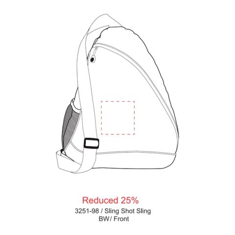 Sling Shot Sling Backpack Gray | No Imprint | not available | not available