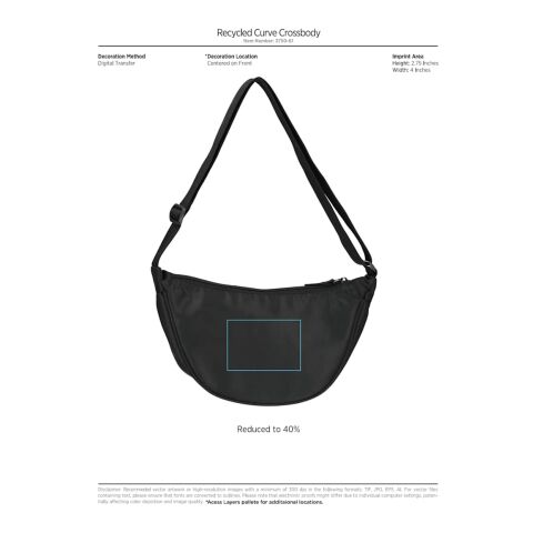 Recycled Curve Crossbody Black | No Imprint | not available | not available