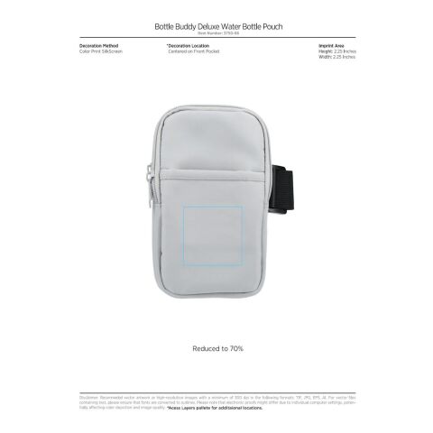 Deluxe Water Bottle Pouch Black | No Imprint | not available | not available