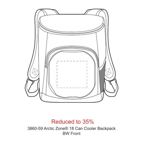 Arctic Zone® 18 Can Cooler Backpack Standard | Black | No Imprint | not available | not available