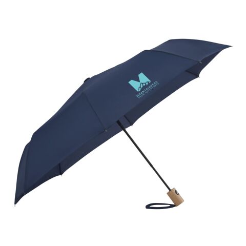 42&quot; Recycled Folding Auto Open Umbrella Navy-White | No Imprint | not available | not available