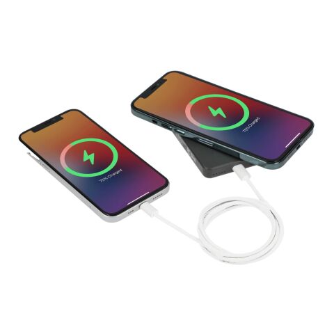 Solekick™ MagClick™ 5000 mAh Wireless Power Bank Dark Gray | No Imprint | not available | not available