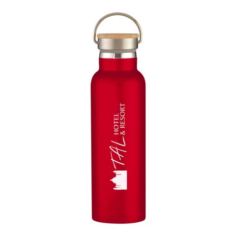 21 Oz. Liberty Stainless Steel Bottle With Wood Lid Red | No Imprint | not available | not available