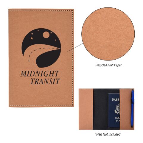 KRAFT PAPER PASSPORT HOLDER Beige | No Imprint | not available | not available
