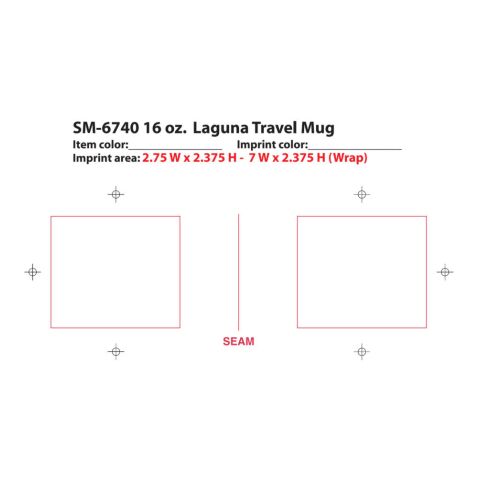 Laguna 16oz Travel Mug Stainless Steel