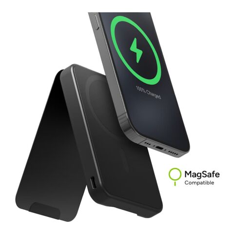 mophie® Snap+5000 mAh Wireless Power Bank w/ Stand Black | No Imprint | not available | not available