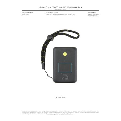 Nimble 10000 mAh Power Bank Black | No Imprint | not available | not available