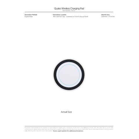 Quake Wireless Charging Pad Black | No Imprint | not available